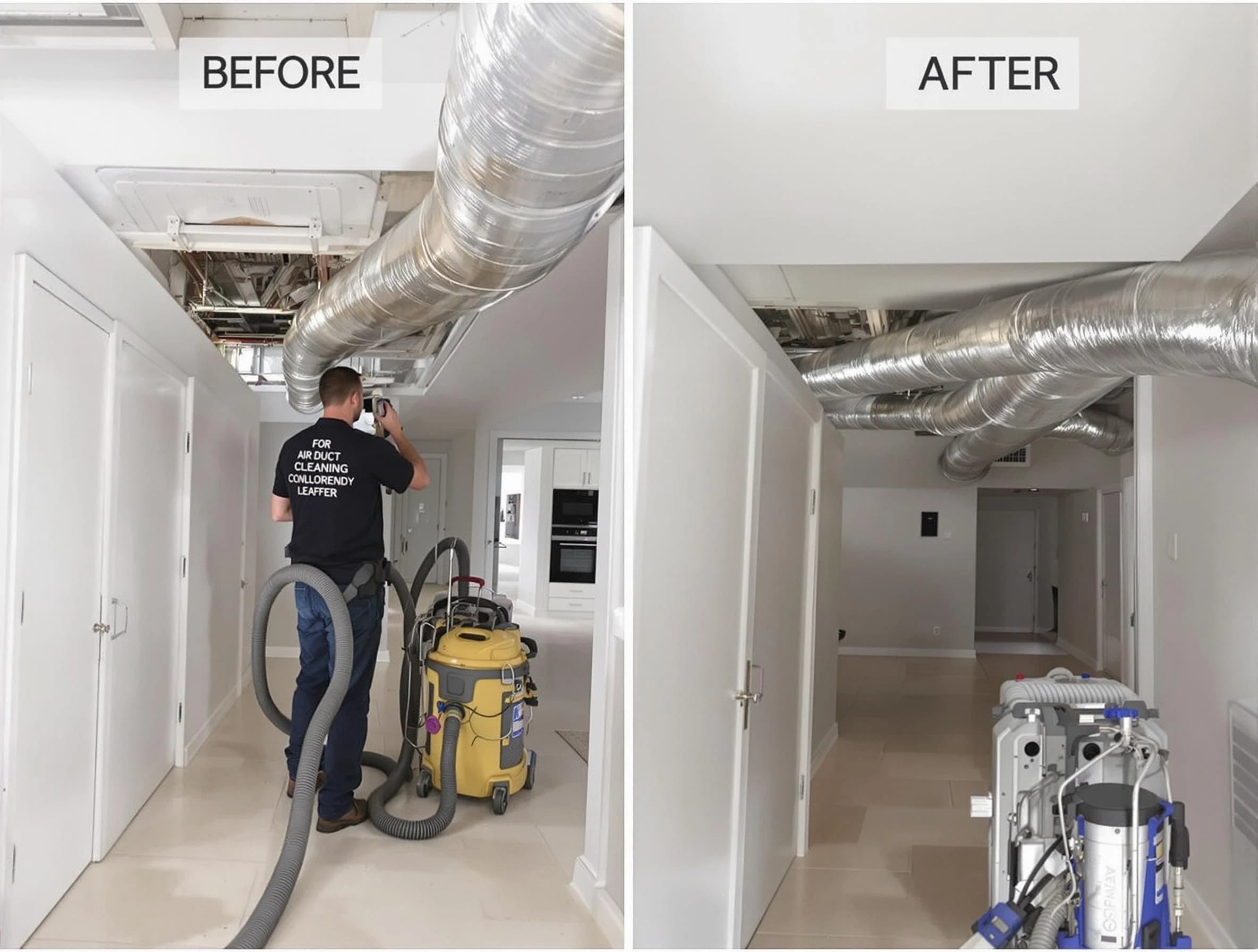 Saugus Air Duct Cleaning professional performing thorough air duct cleaning in Saugus