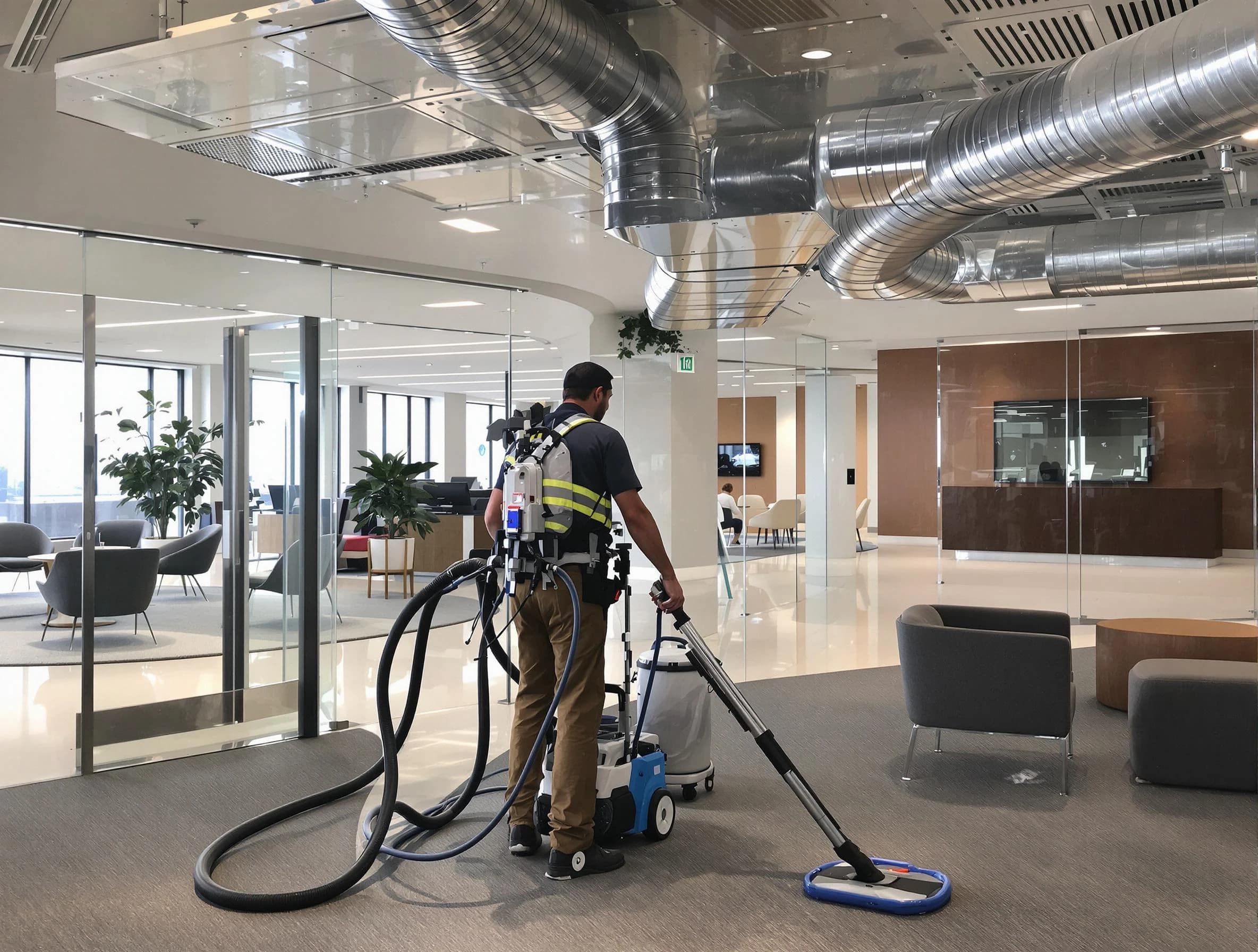 Commercial duct cleaning service by Saugus Air Duct Cleaning in Saugus