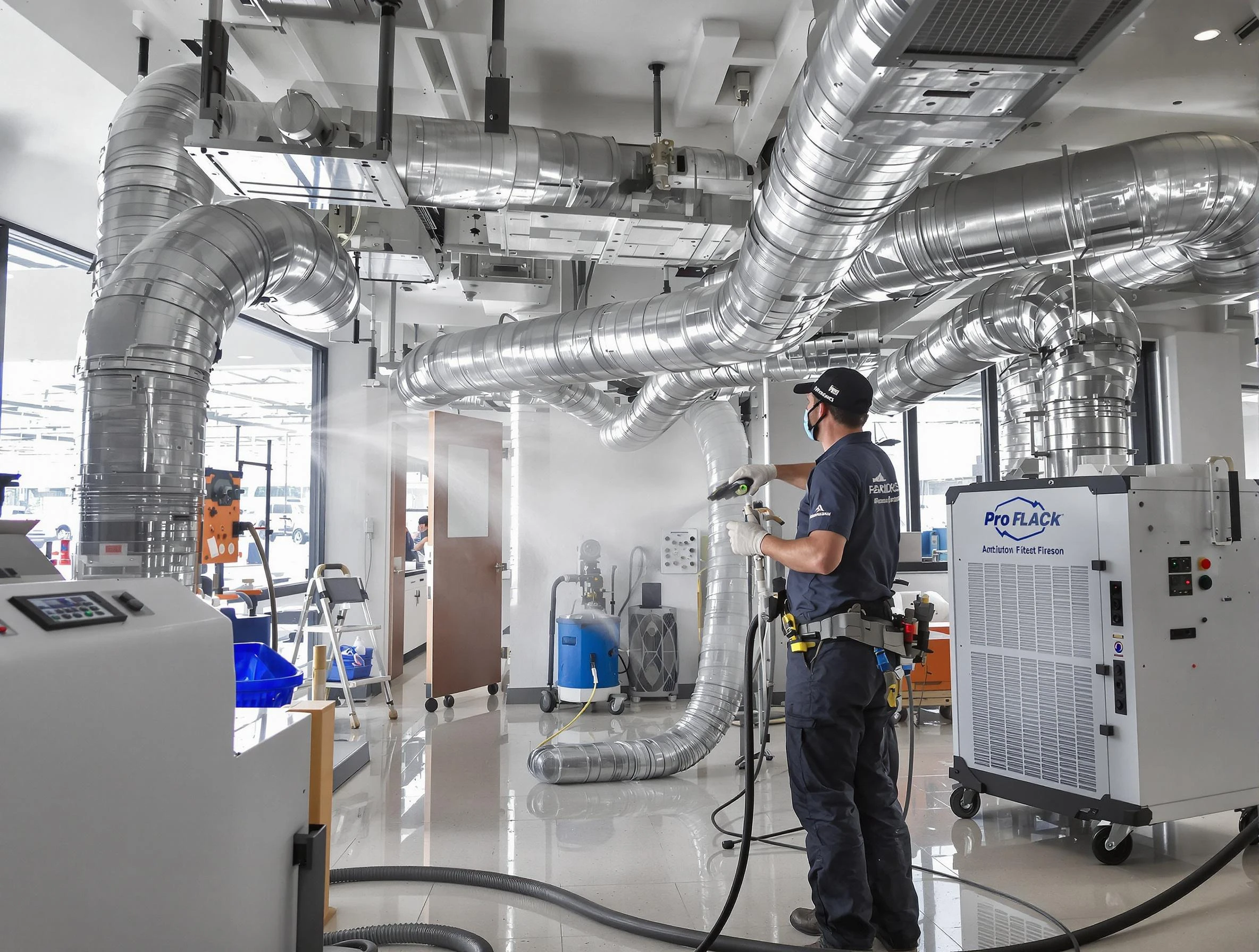 Negative Pressure Air Duct Cleaning in Saugus