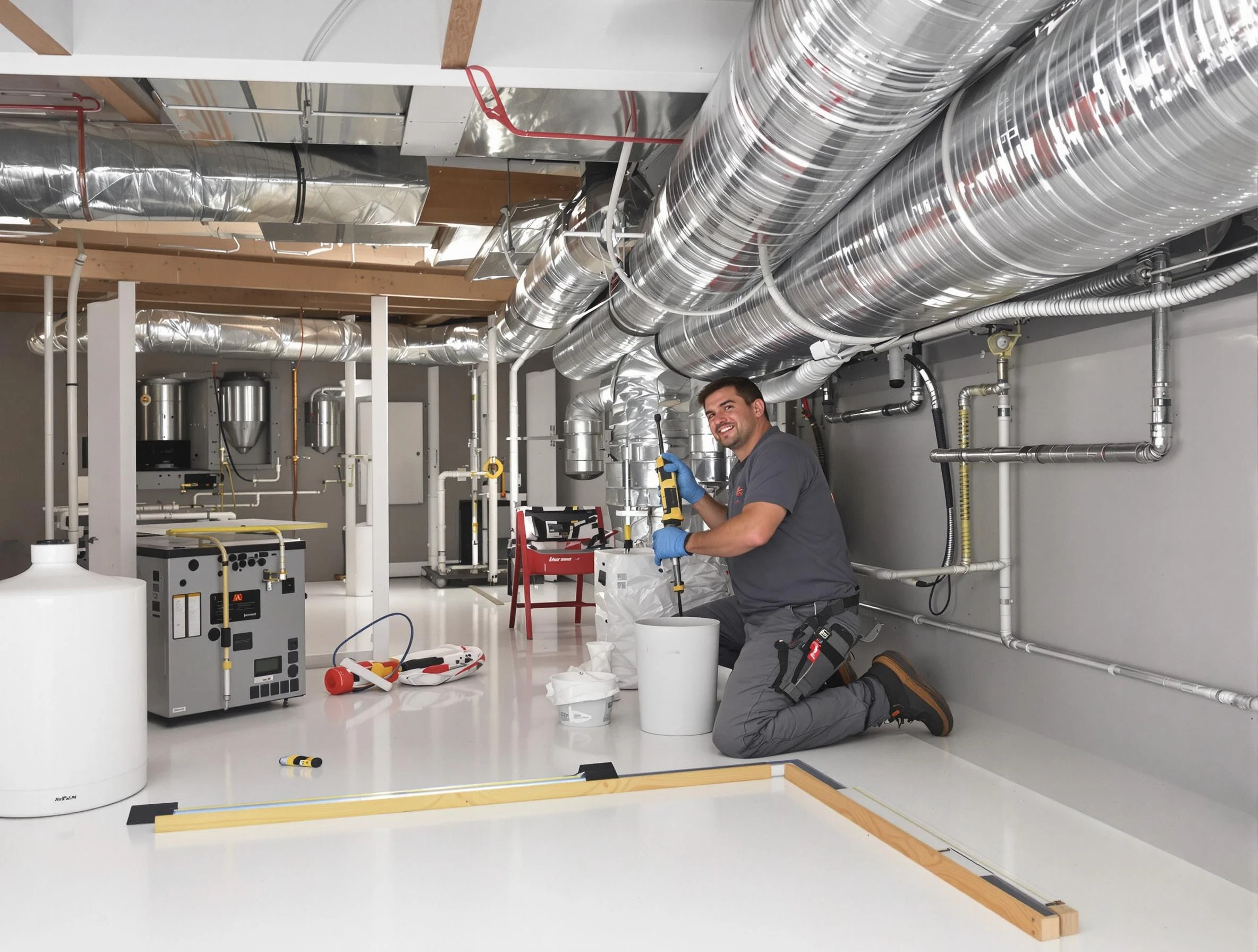 Professional duct sealing service by Saugus Air Duct Cleaning in Saugus
